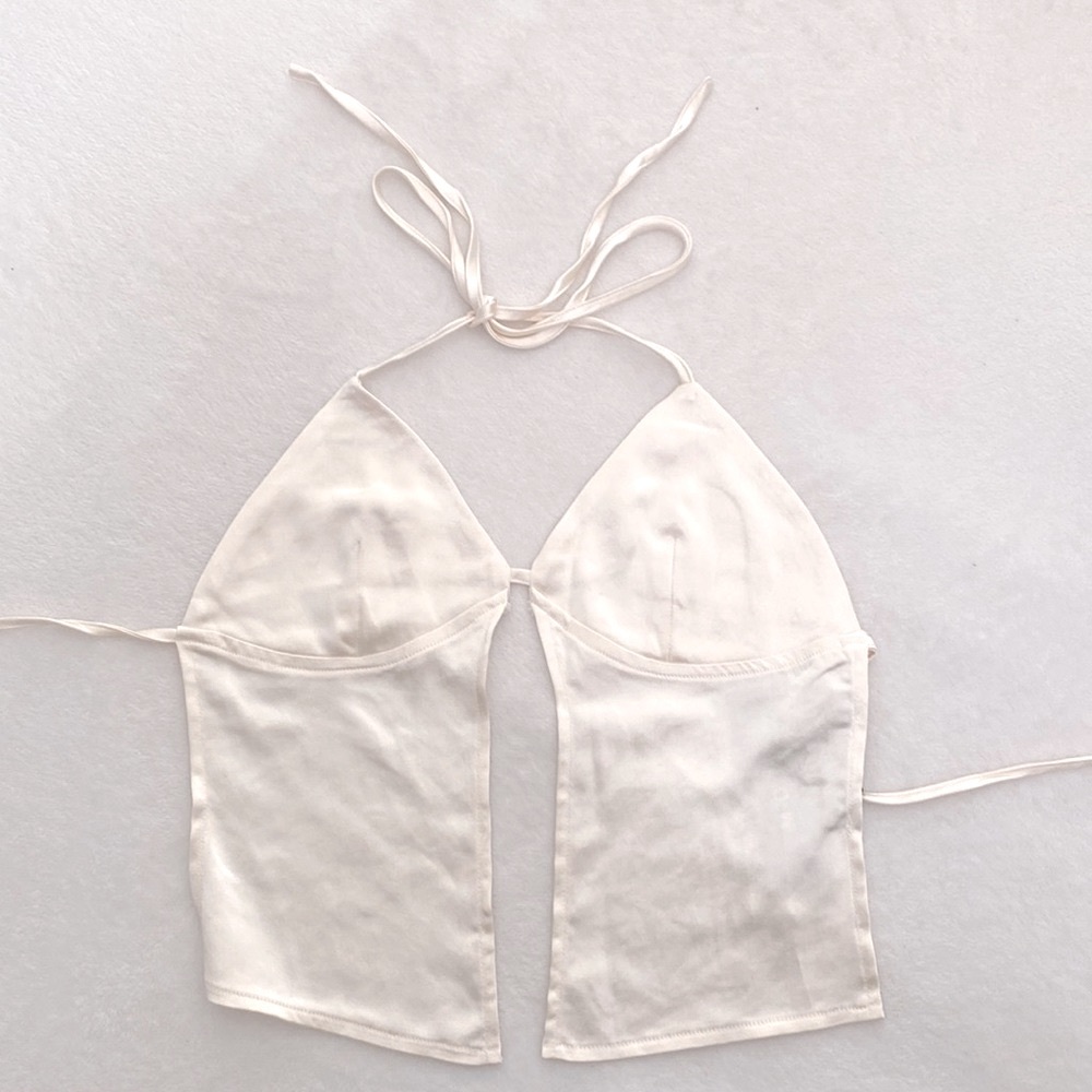 BRAND NEW ivory colored satin cami top